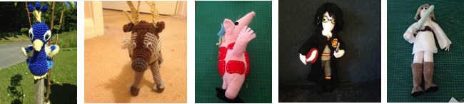 Custom knitted and crocheted designs